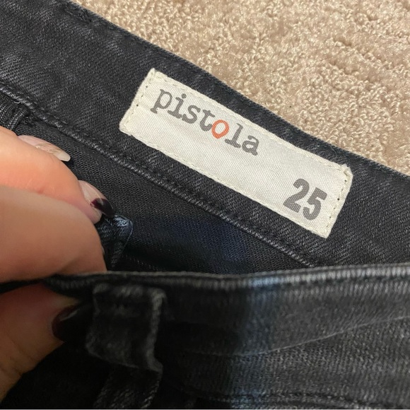 {Pistola Denim} Ripped Jeans With Zipper Detail on Ankle Size 25 - Picture 4 of 16
